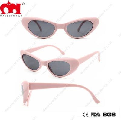 Occhiali da sole semplici per bambini di lusso per feste all'aperto in plastica per ragazze Cat Eye (LT905060)